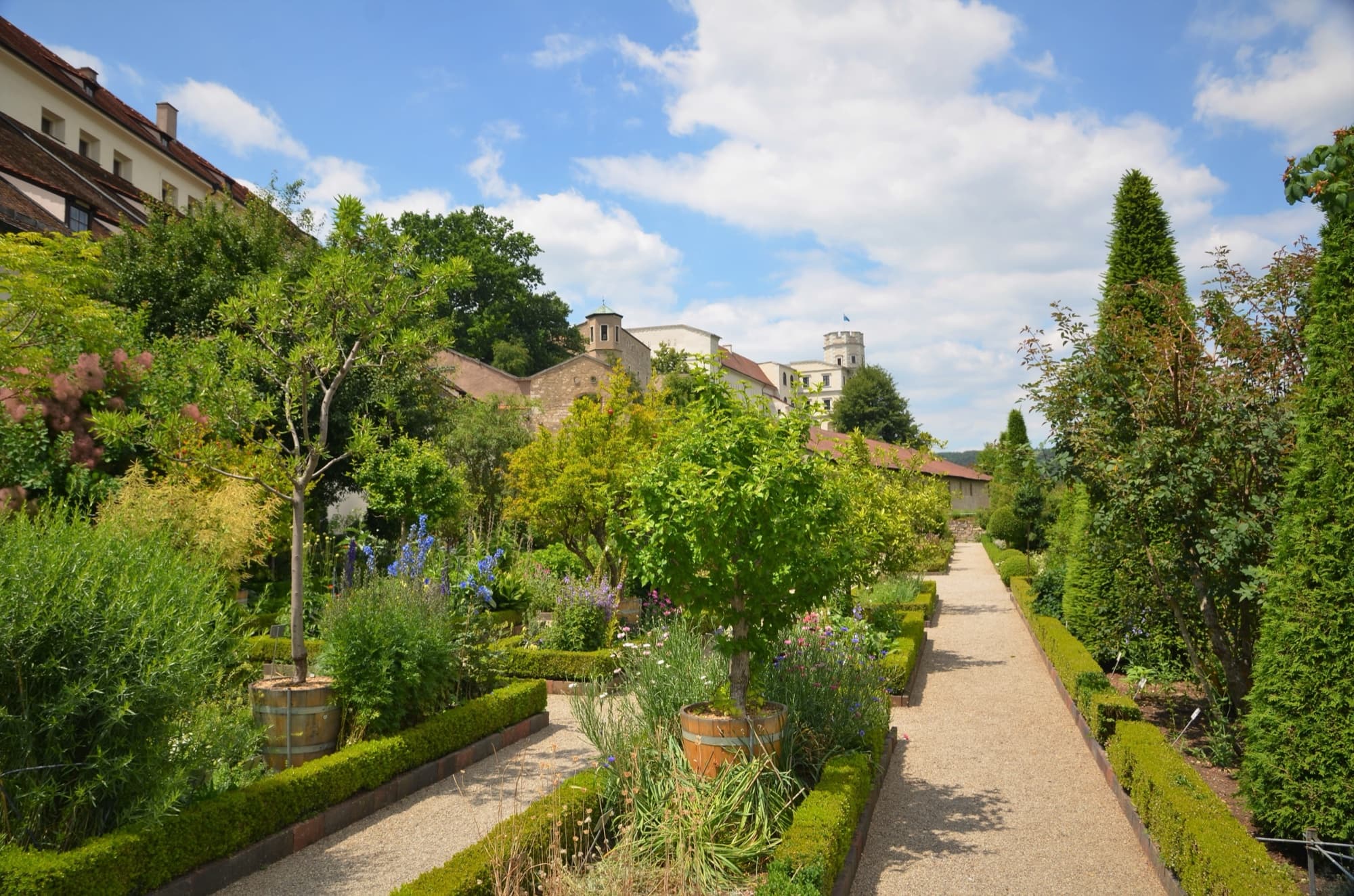 Bastionsgarten der Willibaldsburg in Eichstätt — Rekonstruktion des Hortus Eystettensis